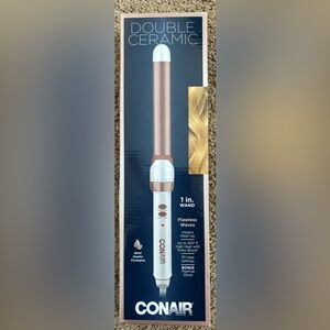 Conair Double Ceramic 1-Inch Curling Wand - Rose Gold